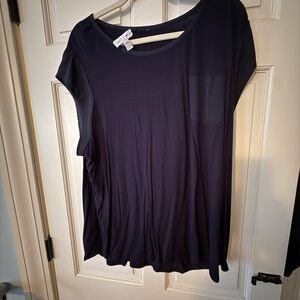 Sleeveless Elegant Navy Blue Women's Top